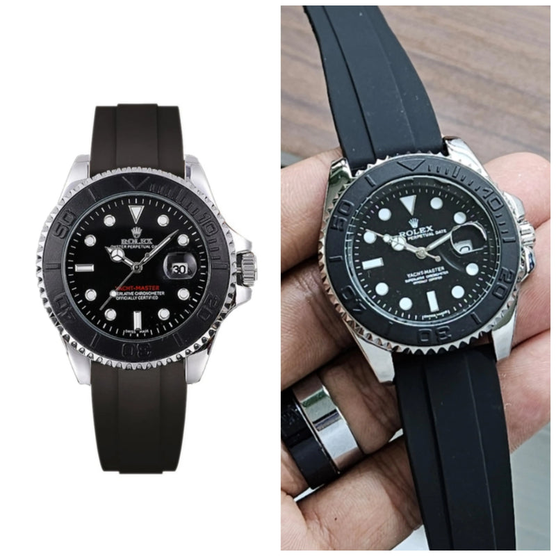 Rolex Yacht-Master Sleek All-Black Edition With Rubber Strap