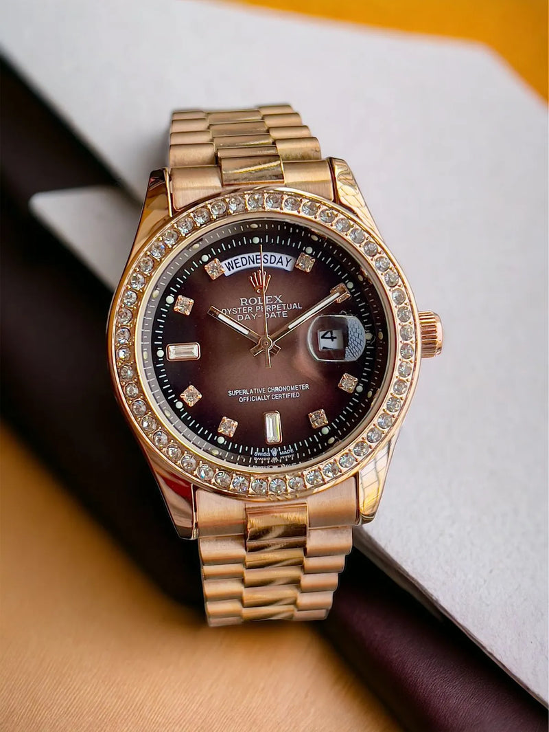 Golden Rolex Watch For Men