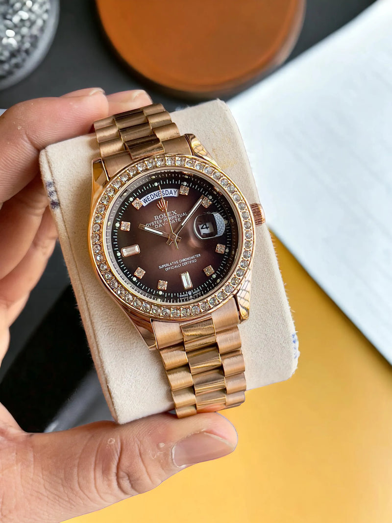 Golden Rolex Watch For Men