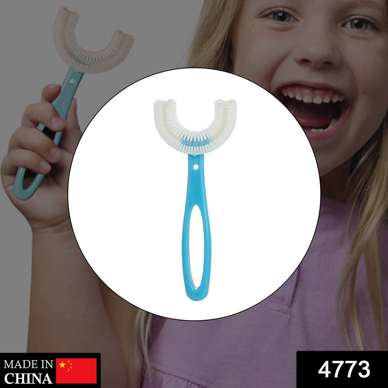 4773 Kids U Shaped Large Tooth Brush used in all kinds of household bathroom places for washing teeth of kids, toddlers and children’s easily and comfortably. DeoDap