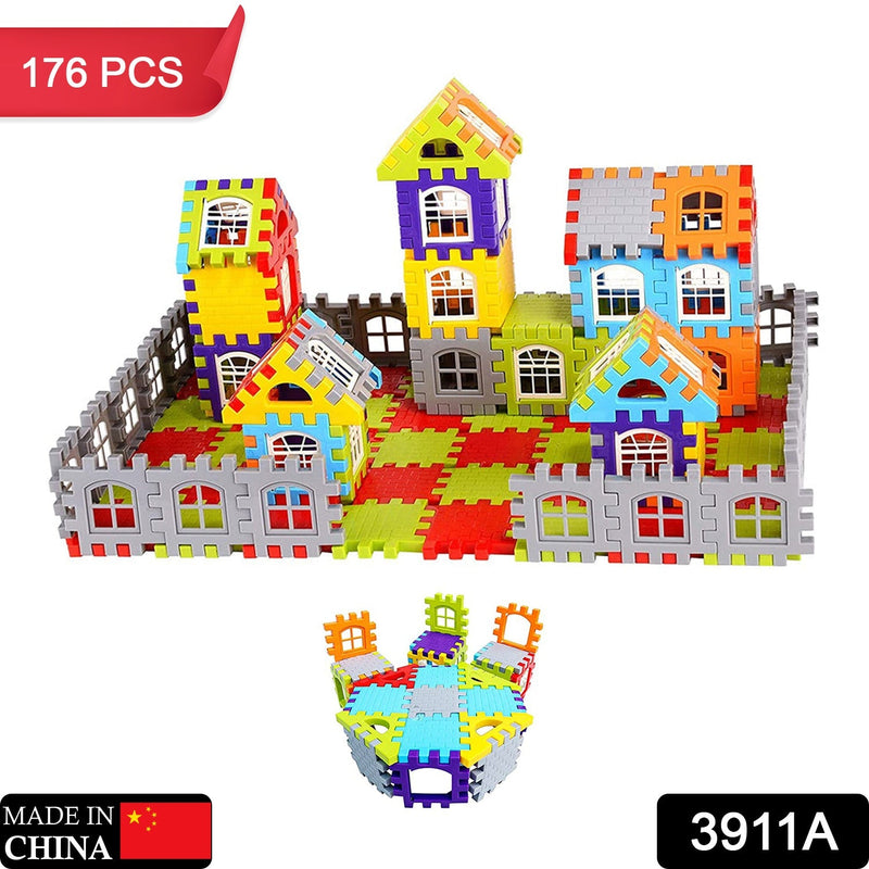 3911A 176PCS HOUSE BLOCKS TOY USED IN ALL KINDS FOR ENJOYING PURPOSES DeoDap