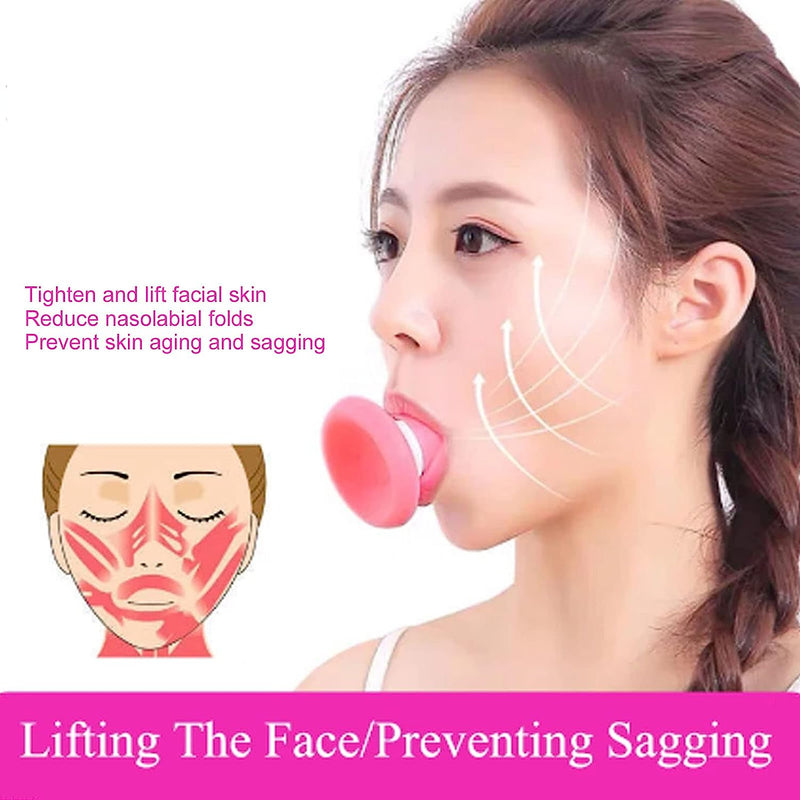 6104 Silicone Facial Jaw Exerciser Breathing Type Face Slimmer, Breathing Type Face Slimmer Face Lift Inhaling & Exhaling Tool, Look Younger and Healthier - Helps Reduce Stress and Cravings