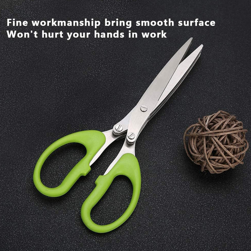 1564 Multifunction Vegetable Stainless Steel Herbs Scissor with 3 Blades