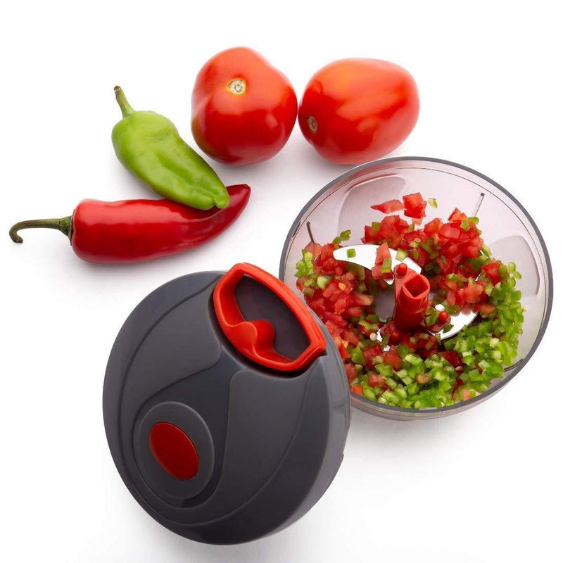 080 Manual Food Chopper, Compact & Powerful Hand Held Vegetable Chopper/Blender DeoDap