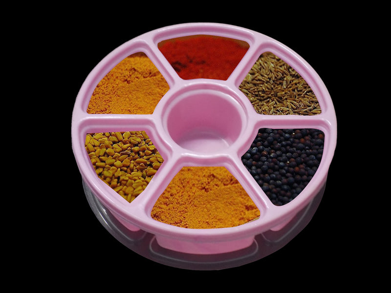 2133 Mini Spice Box/Masala Dabba with 7 Compartments DeoDap