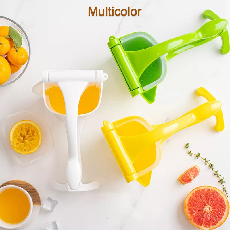 2337A Manual Plastic Fruit Juicer, Hand Press Lemon Squeezer Hand Juicer Citrus Press Juicer Fruit Extractor Tool for Orange, Limes, Lemon ( Brown Box ) DeoDap