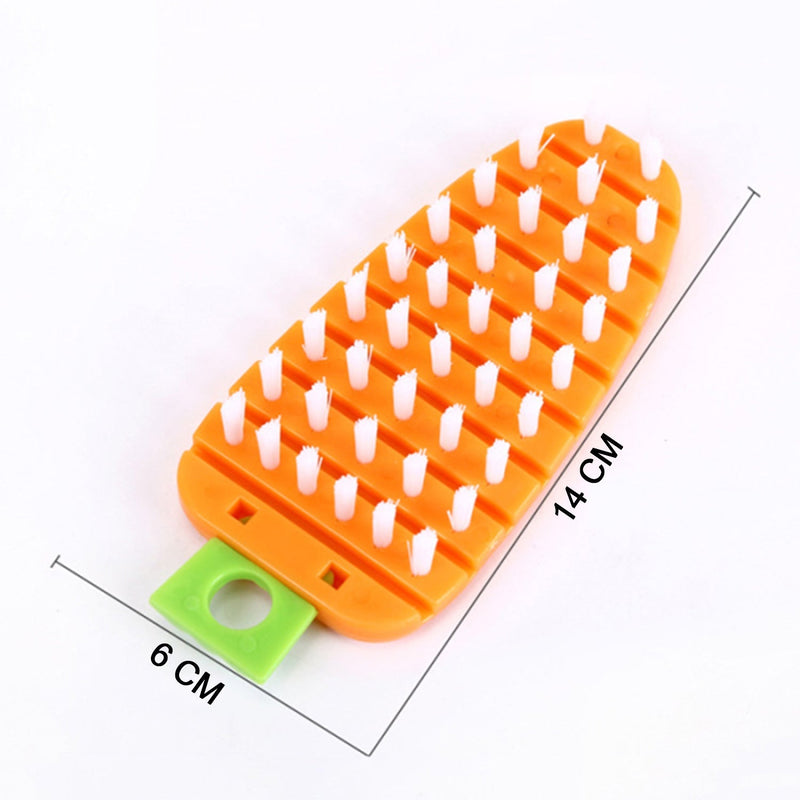 2909 Vegetable Scrubbing Brush, Vegetable Scrubber Non‑Toxic Fruit Brush Carrot Shape Vegetable Brush for Potato for Vegetable DeoDap