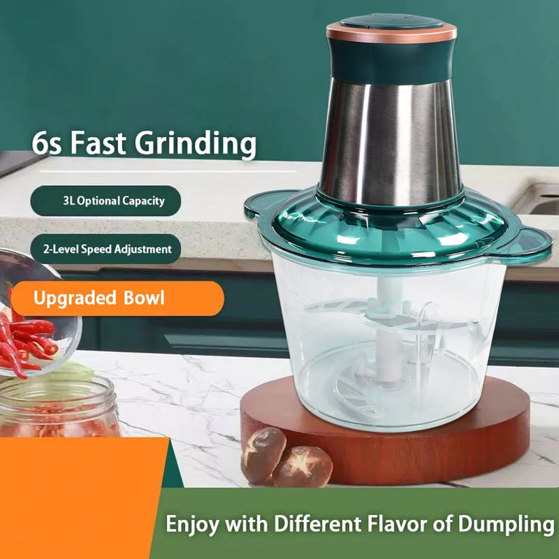 2811 Stainless Steel Electric Meat Grinders with Bowl for Food Chopping Meat & Vegetable. DeoDap