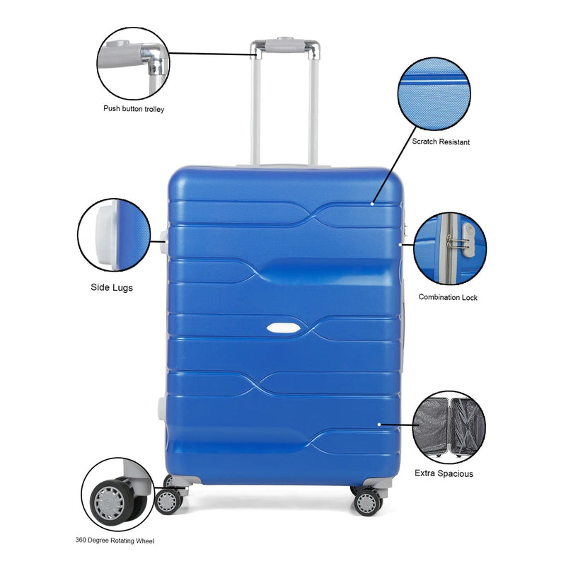 1102 Traveling Trolley Bag Set, Small , Medium & Big Suitcase Premium Quality Bag 3 Pcs Set For Traveling Use DeoDap