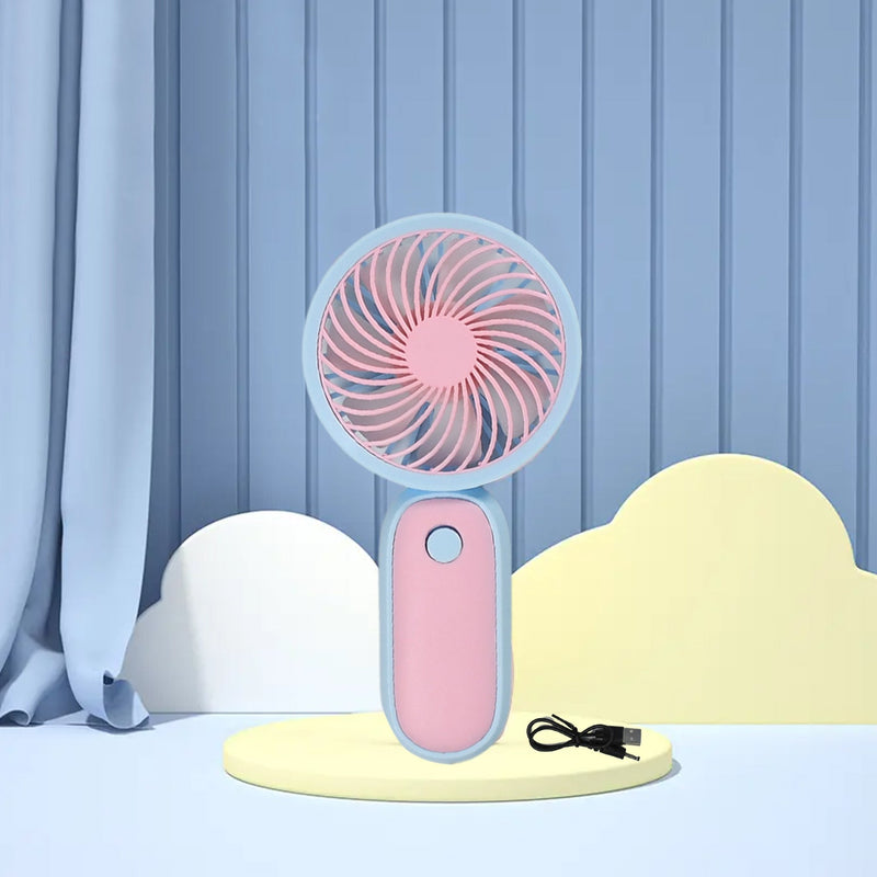 4800 Mini Handheld Fan Portable Rechargeable Mini Fan Easy to Carry, for Home, Office, Travel and Outdoor Use DeoDap