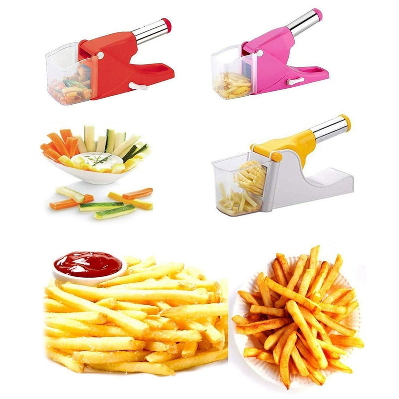 0114L French Fry Chipser / Chips Slicer / Potato Chipser /Chips Maker Machine/Potato Slicer with Container DeoDap