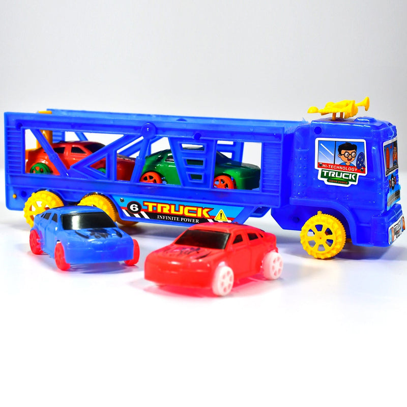 4442 Toy Set Truck with 4 Mini Cars Toy Vehicles for Children DeoDap