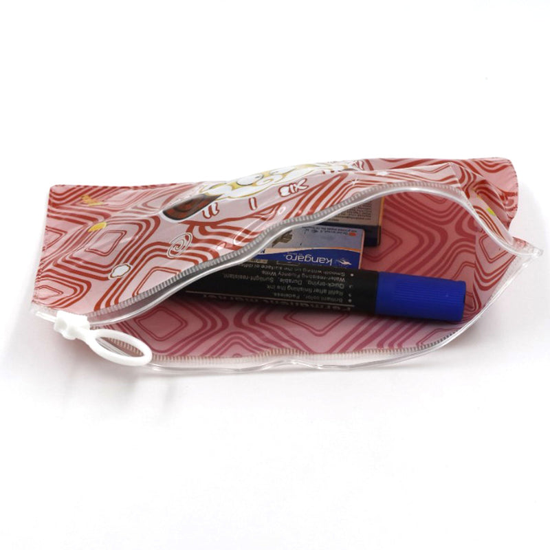 4845 20 Pc Red Printed Pouch For Carrying Stationary Stuffs And All By The Students. DeoDap