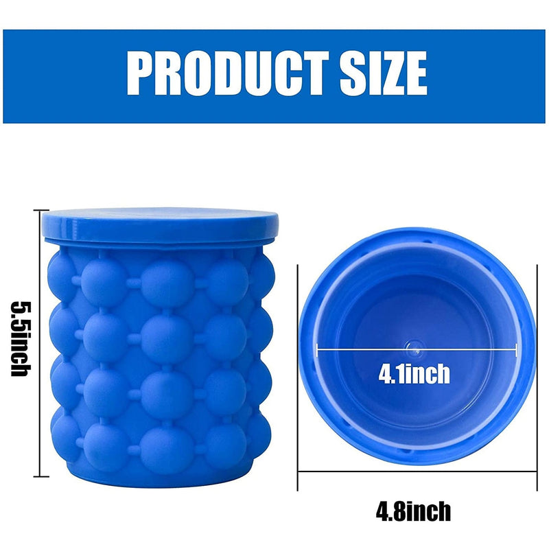 7196 Magic Silicone Ice Cube Maker Genie Space Saving Kitchen Ice Bucket Summer Beach. DeoDap