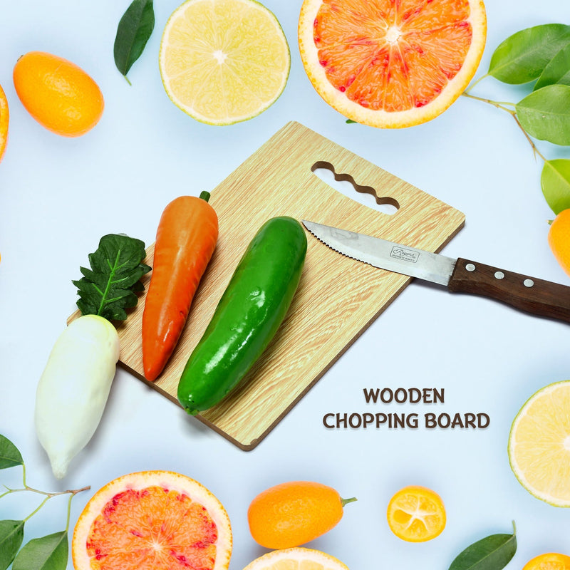 7122 Wooden Chopping Board For Vegetable Cutting & Kitchen Use DeoDap