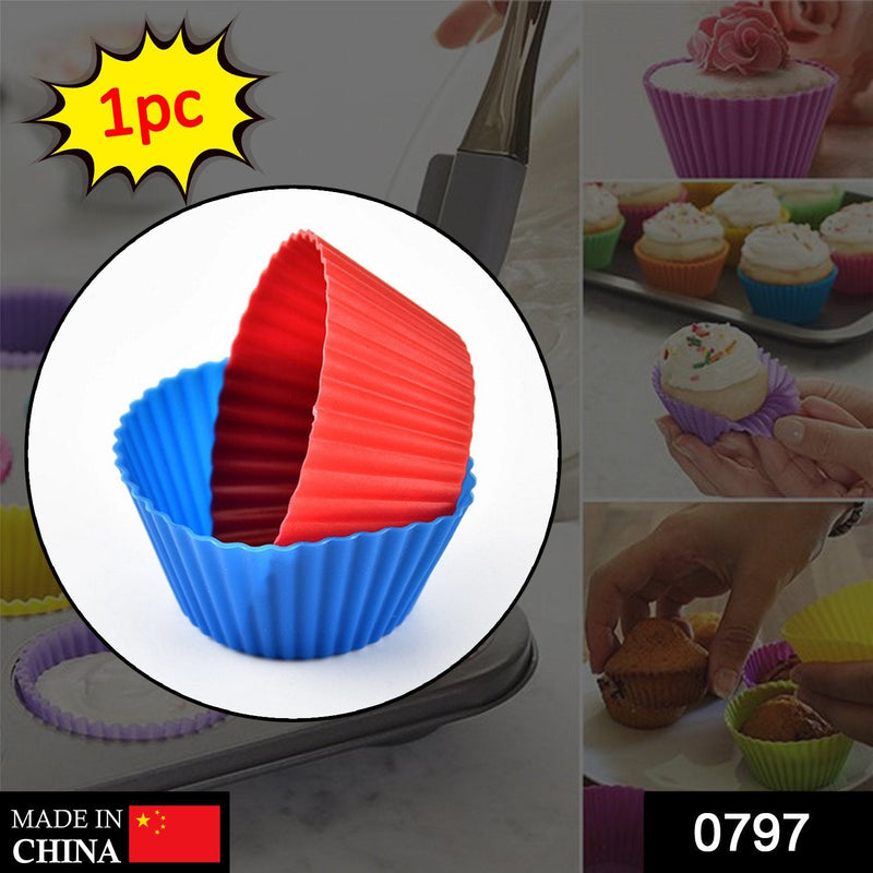 0797 Silicone Cup Cake Mould DeoDap