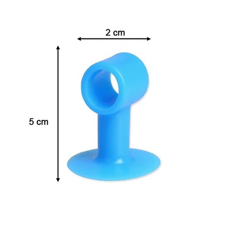 6127 Door Stopper Mini Anti-Collision Silicone Door Handle Crash Pad (Pack of 100Pc) DeoDap