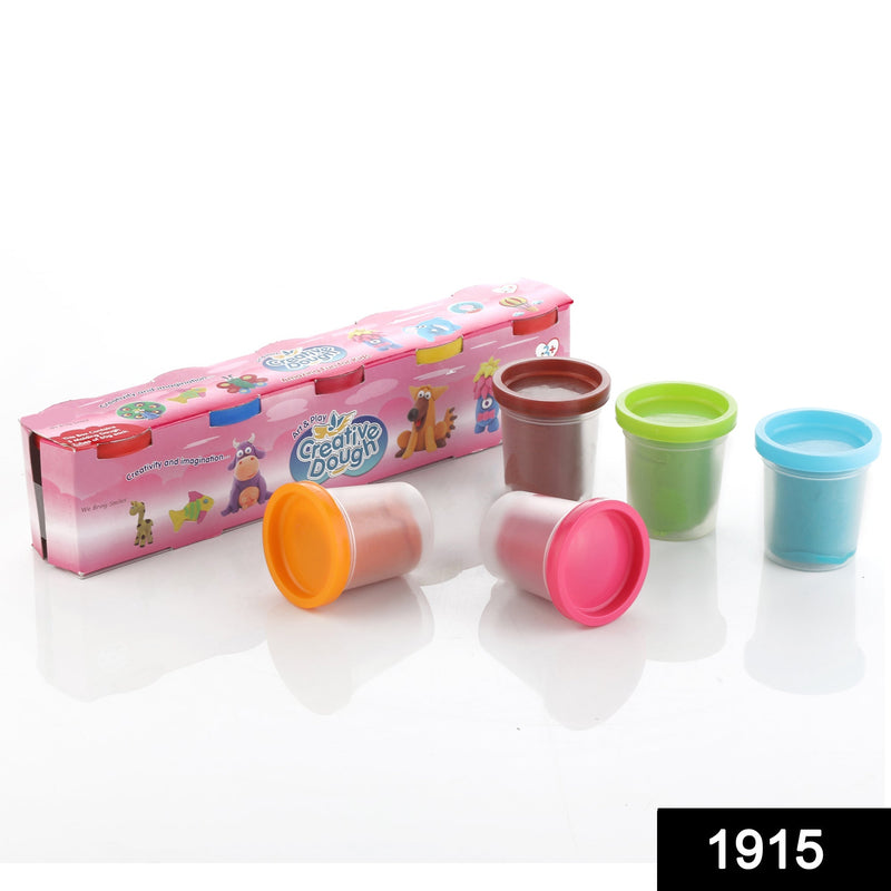 1915 Non-Toxic Creative 50 Dough Clay 5 Different Colors (Pack of 5 Pcs) DeoDap