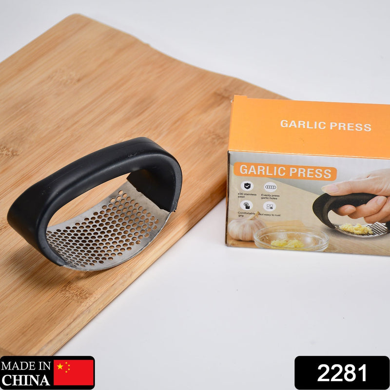 2281 Stainless Steel Garlic Presser /Crusher (Multicolor) DeoDap