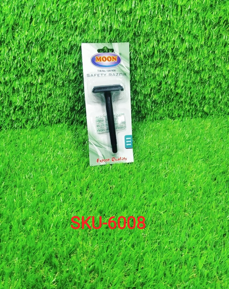 6008 Shaving Razor for Men Blade Razor with Plastic Grip Handle (With Card Packing) DeoDap