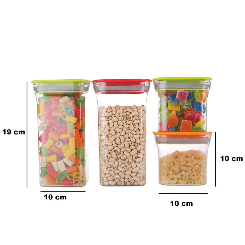 2568 Plastic Storage container Set with Opening Mouth DeoDap