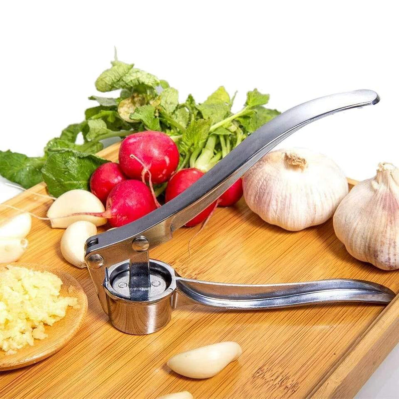 3042 Stainless Steel Garlic Press Crusher,Crusher,Squeezer,Masher,and Lemon Juicer DeoDap