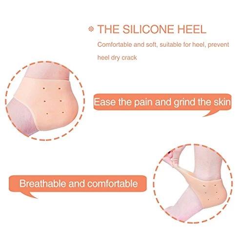 339 Moisturizing Skin Softening Silicone Gel for Dry Cracked Heel Repair (Multicolour) holeseller