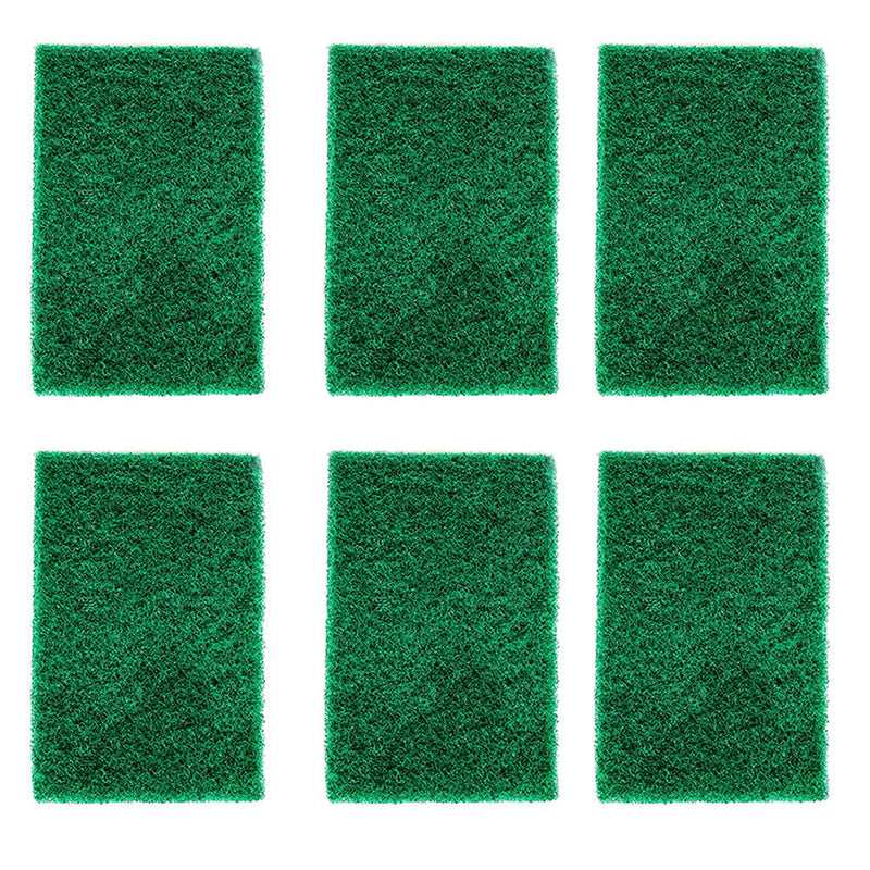 3438 Scrub Sponge Cleaning Pads Aqua Green (Pack Of 6) DeoDap