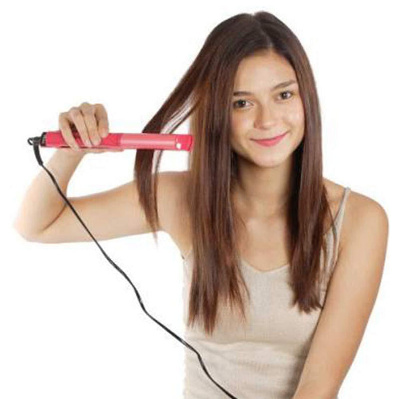 385 2 in 1 Hair Straightener and Curler Machine For Women | Curl & Straight Hair Iron DeoDap