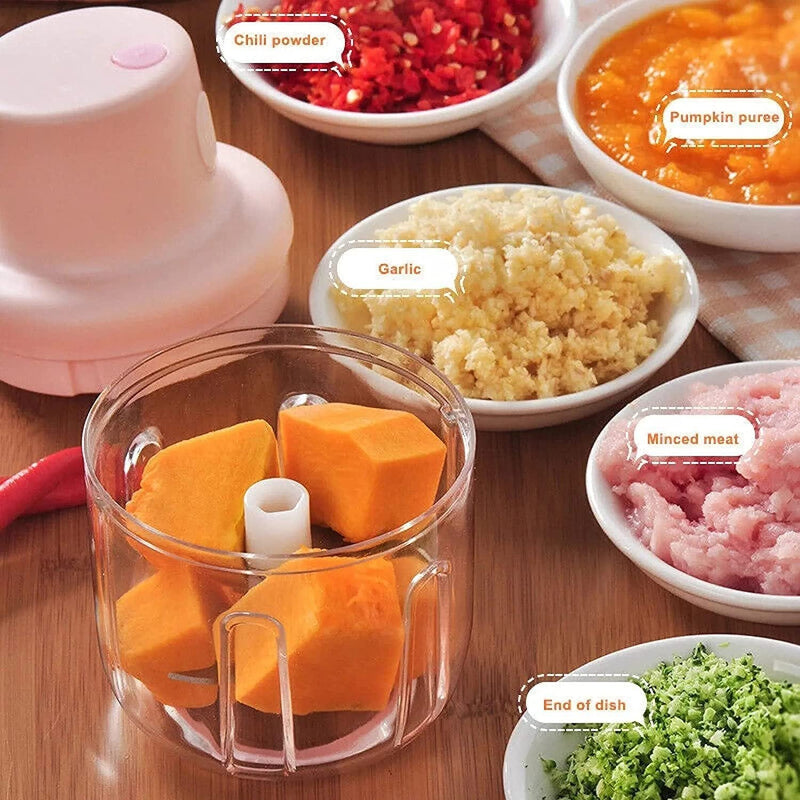 2374 Electric Mini Garlic Chopper (250ml) DeoDap