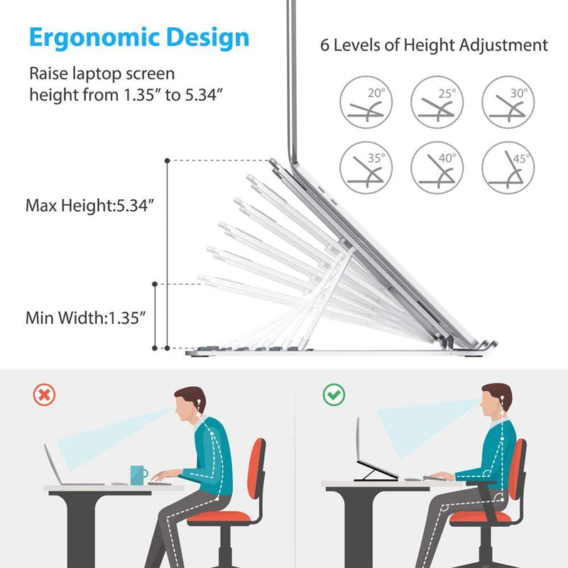 4724 Foldable & Adjustable Portable Laptop Stand for laptops DeoDap