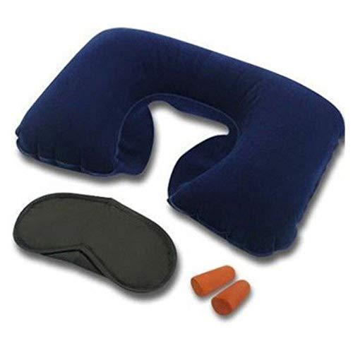 505 -3-in-1 Air Travel Kit with Pillow, Ear Buds & Eye Mask holeseller WITH BZ LOGO