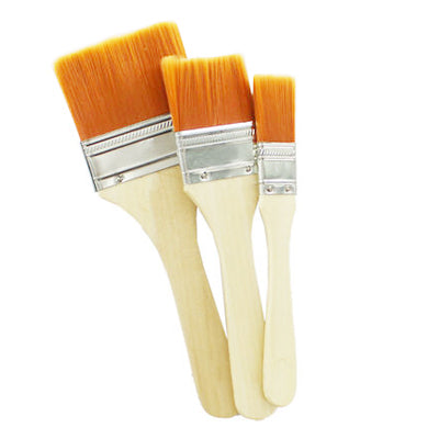 1117 Artistic Flat Painting Brush - Set of 3 DeoDap