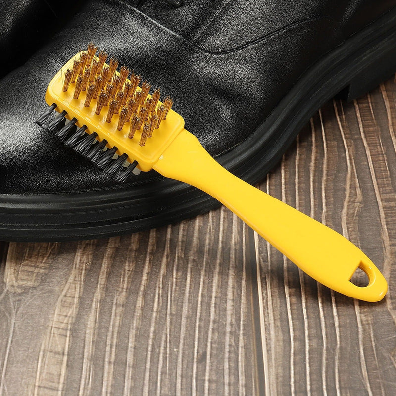 7410 3 Side Portable Multifunctional shoe brush Rubber Home Suede Shoes Polishing Brushes 3 Side Shoe Cleaning Brush, Shoe Brush Excellent Quality and Popular