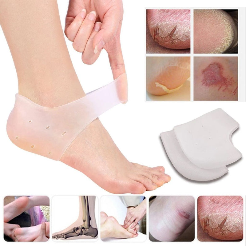 339 Moisturizing Skin Softening Silicone Gel for Dry Cracked Heel Repair (Multicolour) holeseller