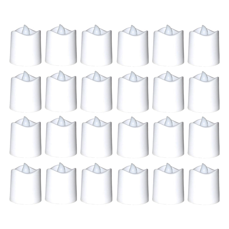 7221 Festival Decorative - LED Tealight Candles (White, 24 Pcs) DeoDap