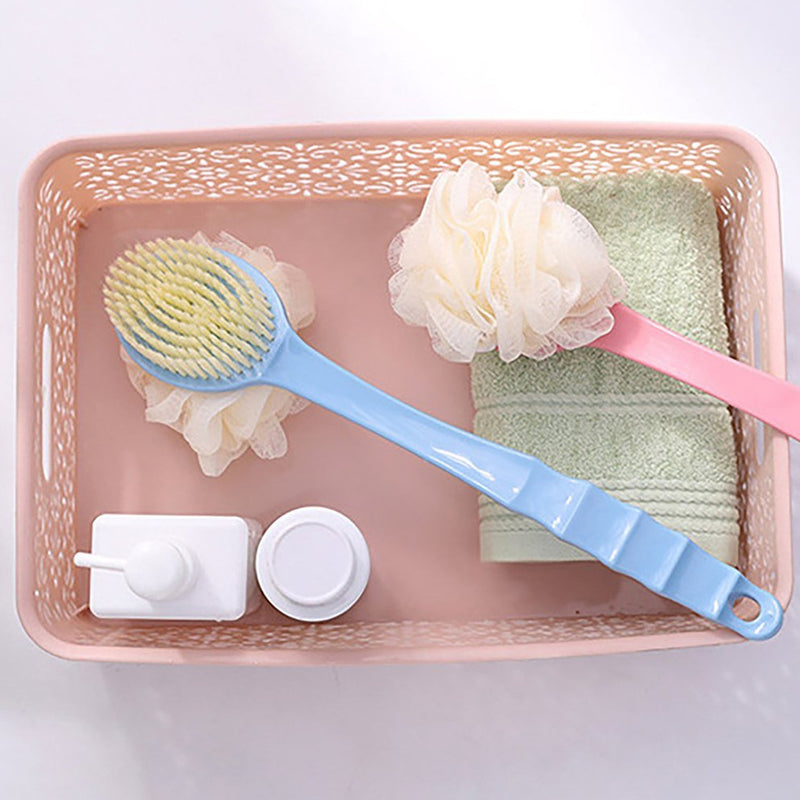 4832 2in1 Bath Brush With Long Handle