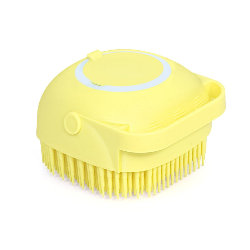 1348B SILICONE MASSAGE BATH BODY BRUSH WITH SHAMPOO DISPENSER