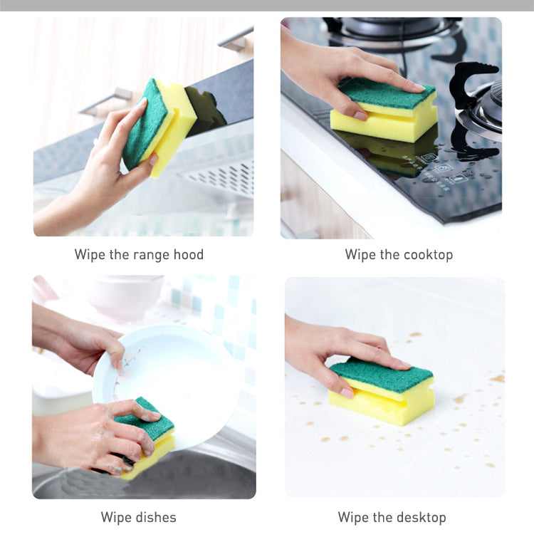 1429 Scrub Sponge 2 in 1 PAD for Kitchen, Sink, Bathroom Cleaning Scrubber DeoDap