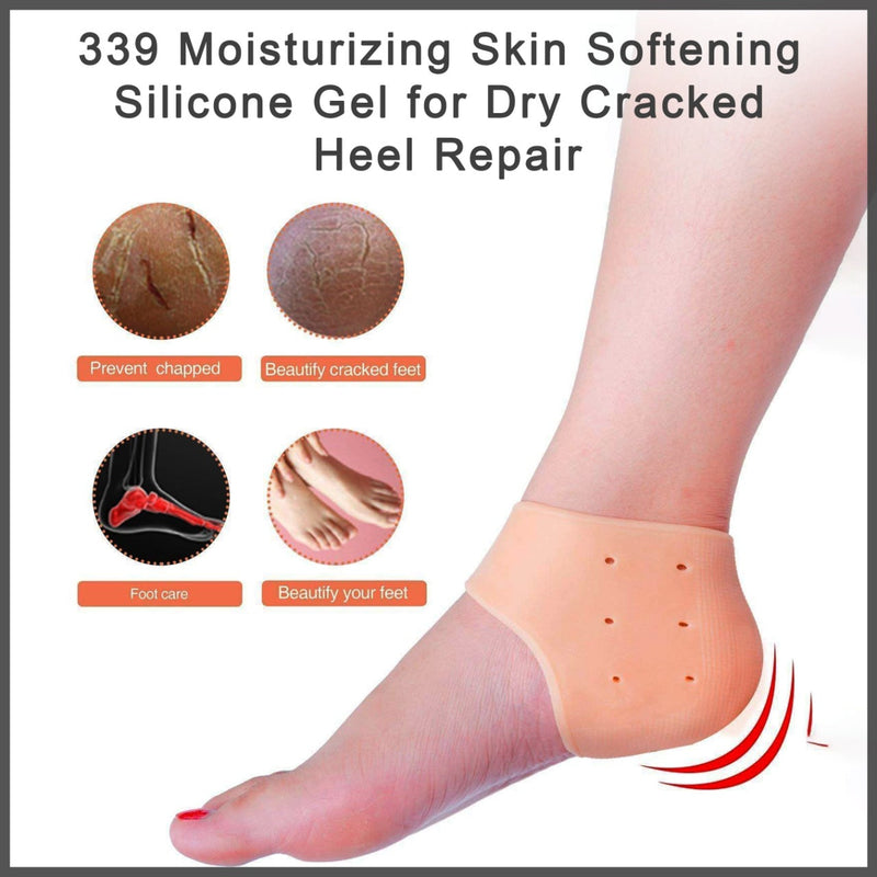 339 Moisturizing Skin Softening Silicone Gel for Dry Cracked Heel Repair (Multicolour) holeseller