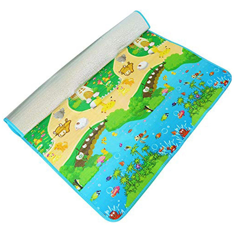 1200 Waterproof Single Side Baby Play Crawl Floor Mat for Kids Picnic School Home (Size 180 x 115) DeoDap