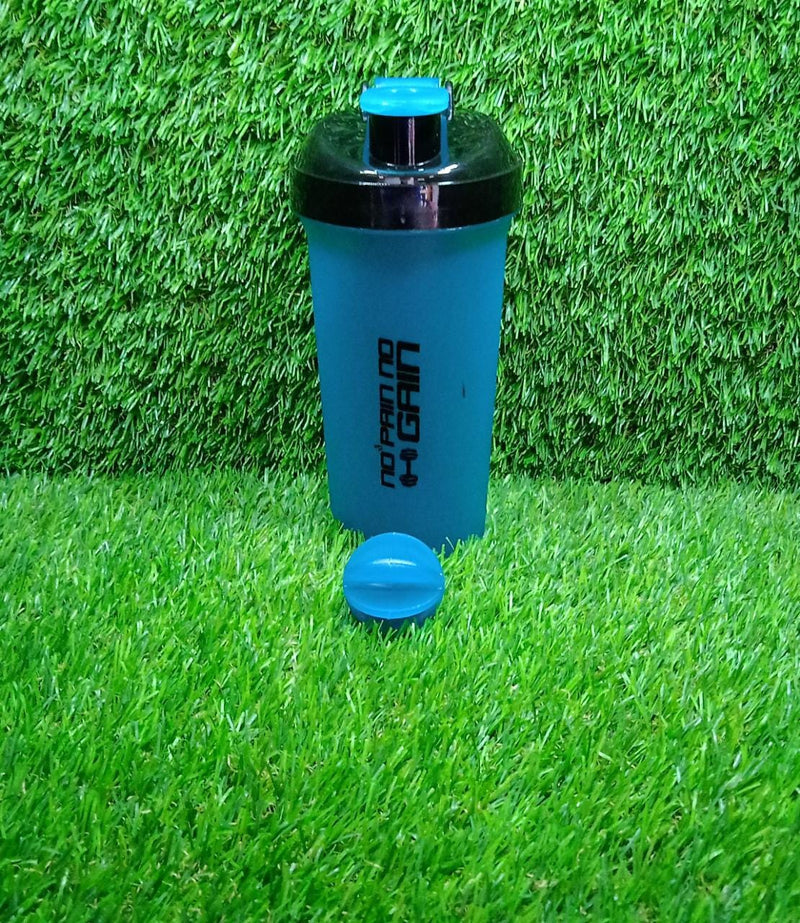 4879 700ml Protein Shaker Bottle with Powder Storage 3-Compartment Gym Shake Blender DeoDap